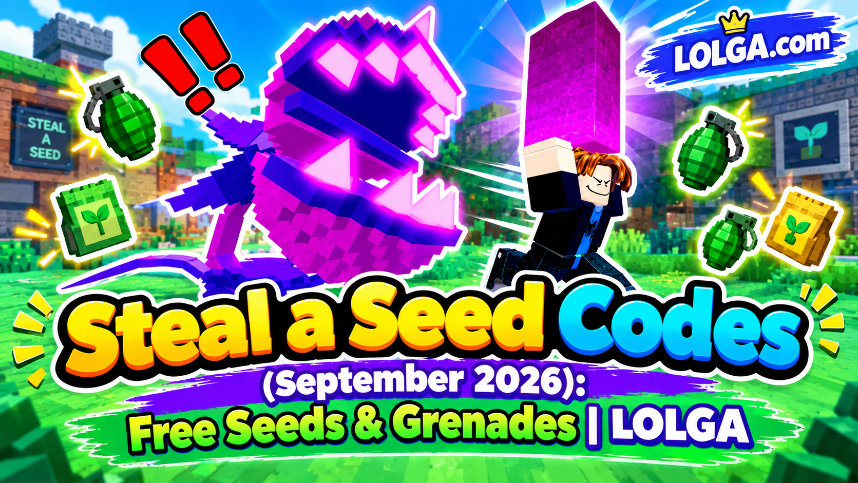 Steal a Seed Codes (September 2026): Free Seeds & Grenades | LOLGA